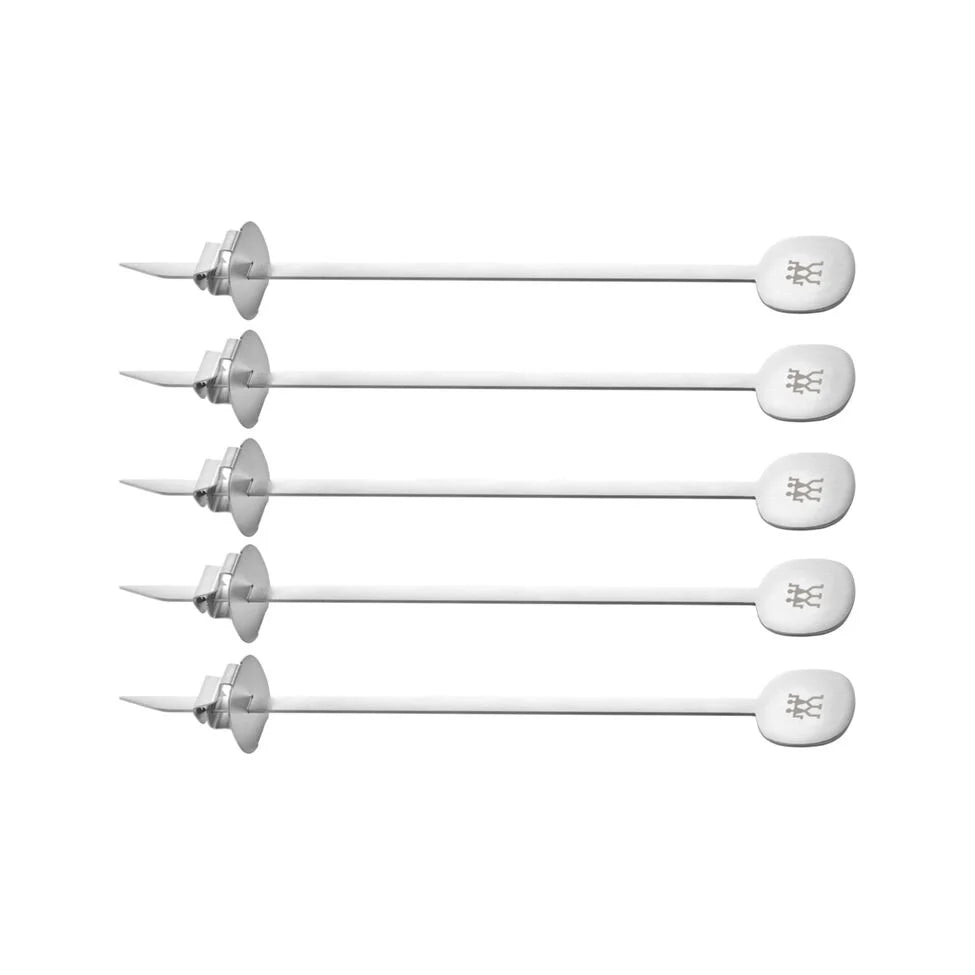 Skewer set, 5-pc, stainless steel