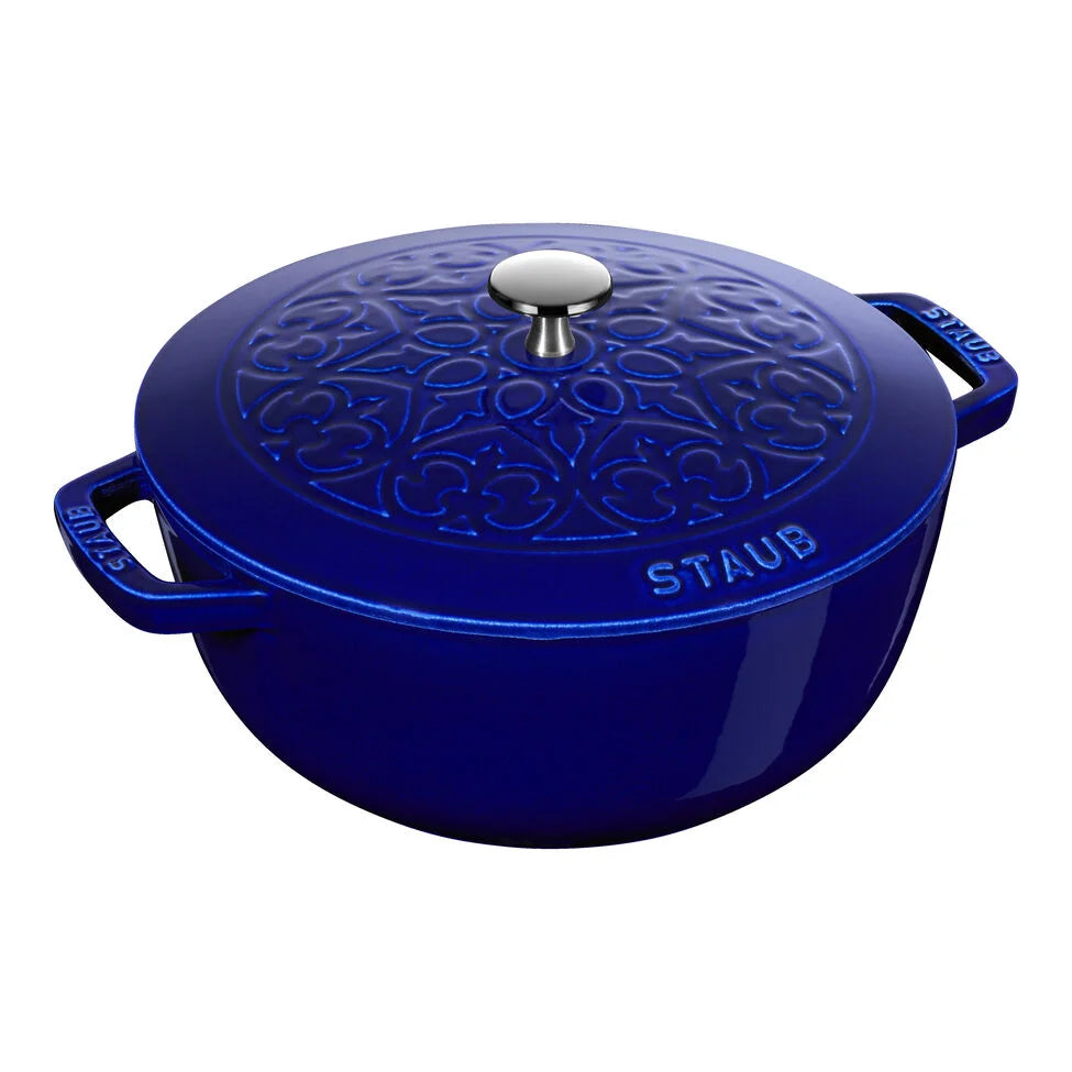 3.75 qt, Essential French Oven Lilly Lid, dark blue
