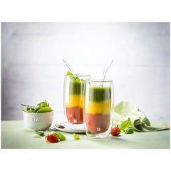 Glass Straw - Clear - Bent Set