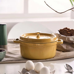 4 qt, Round, Dutch Oven, Citron