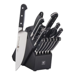 16-pc, Knife block set, black matte