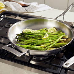 2-pc Stainless Steel Fry Pan Set
