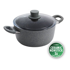 4.8 qt, Aluminum, Ceramic Nonstick Dutch Oven With Lid Ceramic Coating