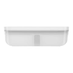 L Flat, Vacuum Lunch Box, Plastic, Semitransparent-grey