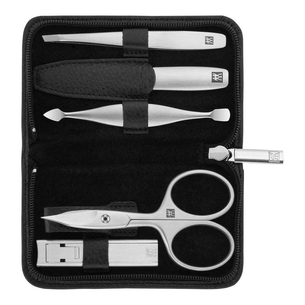5-pc, Manicure Pedicure Set With Compact Nail Clippers