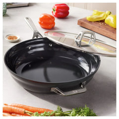 5 qt, Aluminum, Hard Anodized Ceramic Nonstick Deep Fryer Ceramic Coating