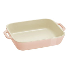 2-pc, Rectangular Baking Dish Set Macaron, light pink