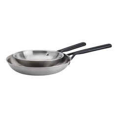 2-pc, Stainless Steel Fry Pan Set