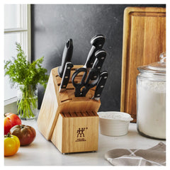 7-pc, Knife block set, natural